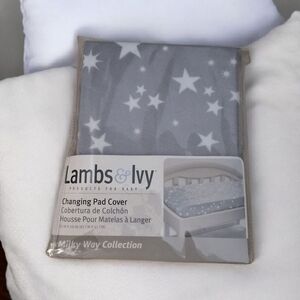 Gray Star Changing Pad Cover